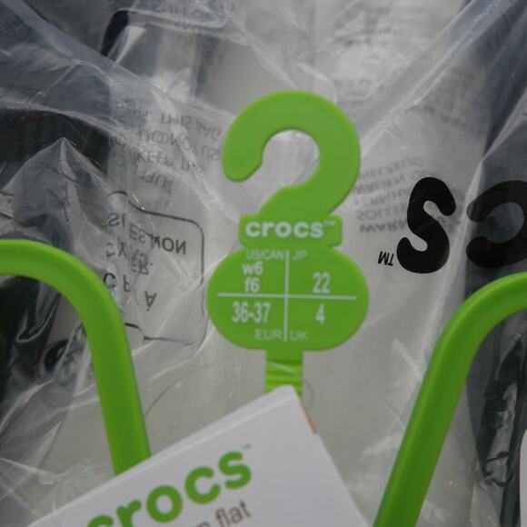 NEW Crocs Brooklyn Ballet Flats Women's 6  Black Balletcore Coquette Dress - Picture 10 of 10